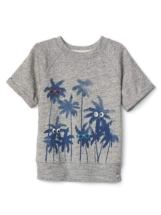Gap Palm Tree Marl Pullover - Heather Gray