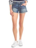 Gap Women Mid Rise Vintage Cutoff 3&#34 Shorts - Medium Indigo