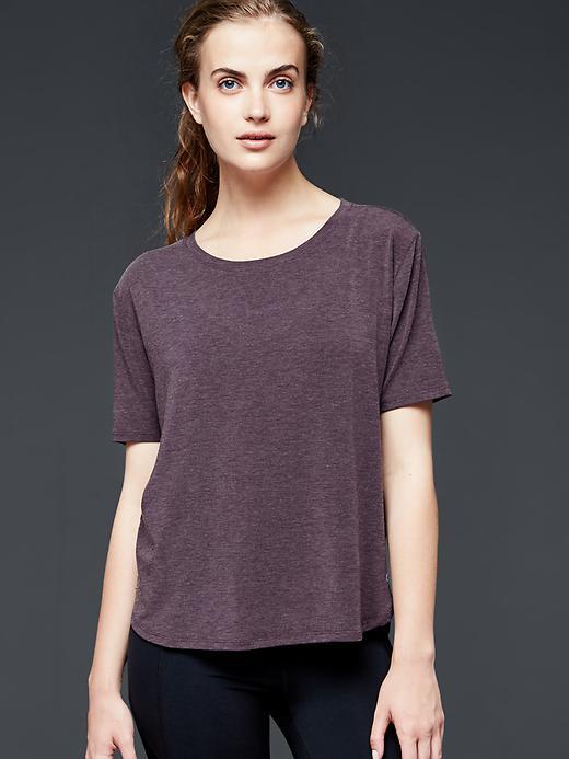 Gap Women Gapfit Breathe Shirttail Tee - New Vineyard