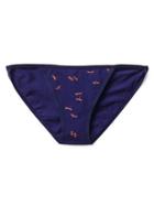 Gap Women String Bikini - Dragonflies Blue
