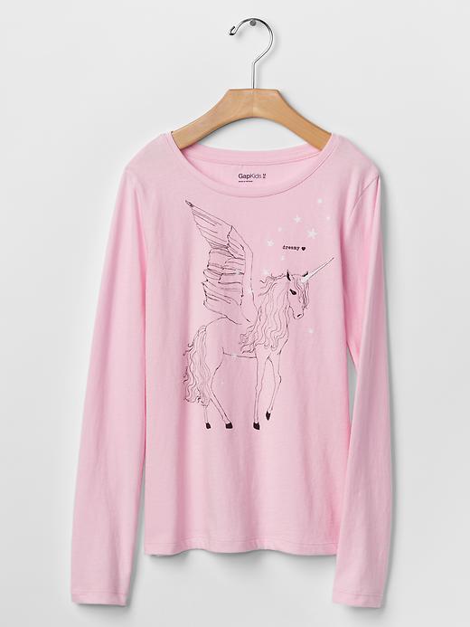 Gap Embellished Graphic Tee - Primrose Pink