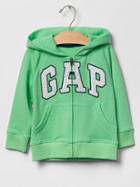 Gap Logo Zip Hoodie - Neon Lime Green