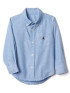 Gap Oxford Button Down Shirt - Blue Opal