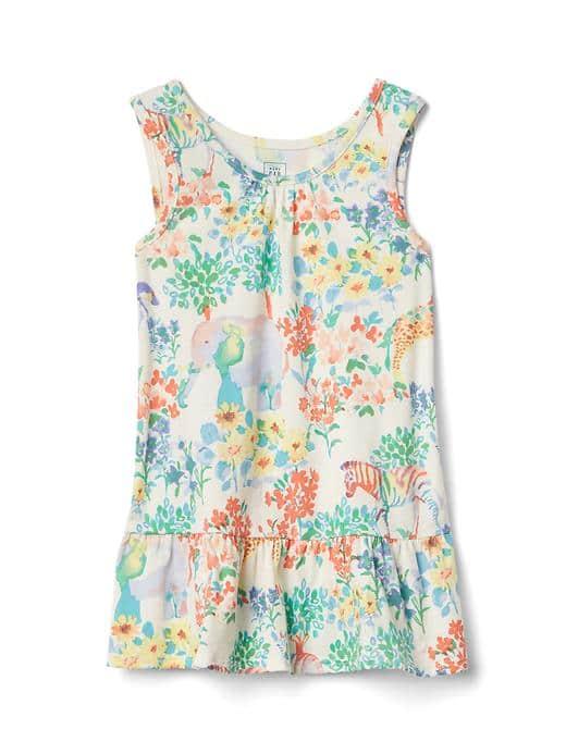 Gap Print Peplum Tank - Toss Animal
