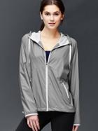 Gap Women Water Resistant Hood Jacket - Gray Matter