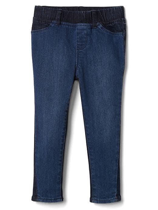 Gap 1969 Two Tone High Stretch Jeggings - Denim