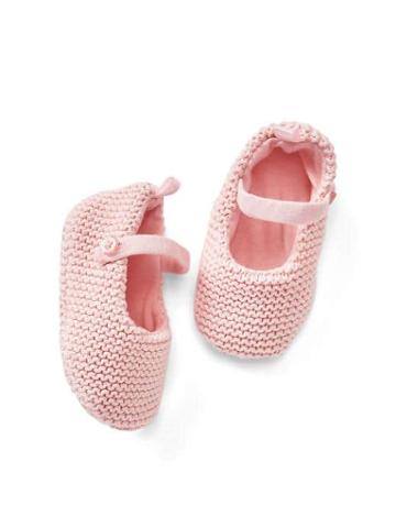 Gap Garter Stitch Mary Janes - Pink Heather