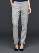 Gap Heathered True Straight Pants - Light Heather Grey