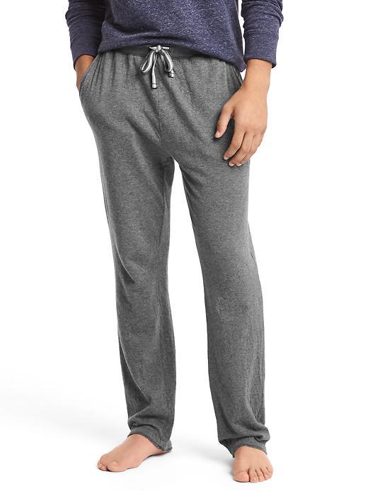 Gap Men Double Face Cotton Lounge Pants - Dark Heather Grey