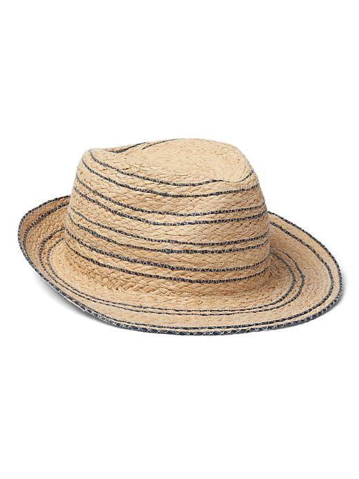 Gap Women Stripe Fedora - Indigo