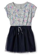Gap Print And Tulle Dress - B Grey Print