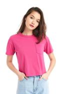 Gap Women The Archive Re Issue Original Pocket T - Pomegranate Juice