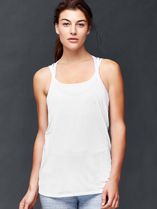 Gap Double Layer Tank - White