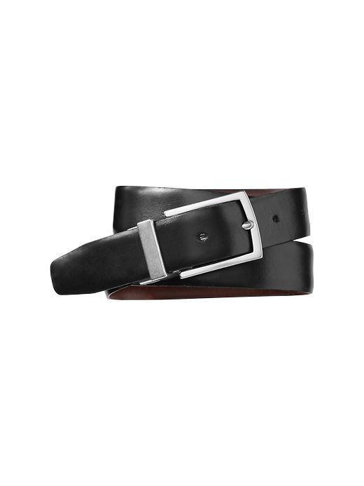 Gap Mens Black Reversible Leather Belt - Black