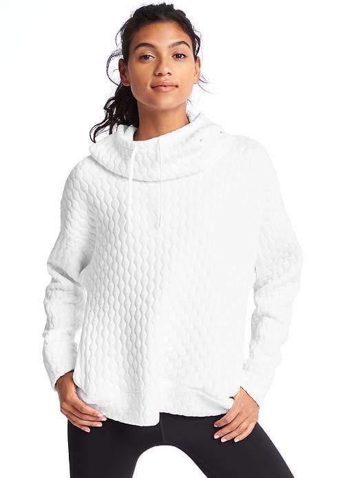 Gap Women Jacquard Pullover Hoodie - White