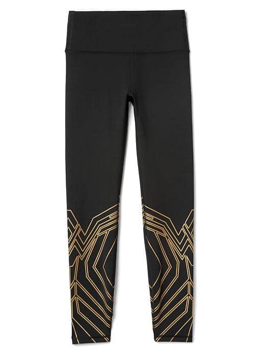 Gap Women Gapfit Wonder Woman Shield Leggings - Black