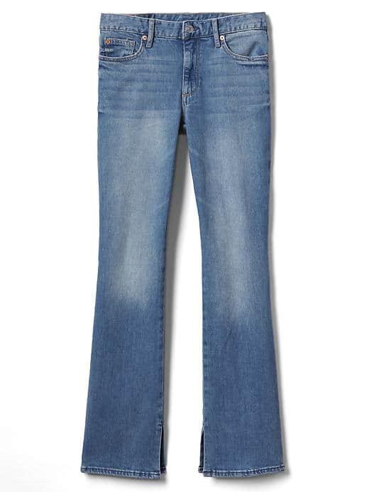 Gap Women Mid Rise Perfect Boot Jeans - Light Indigo