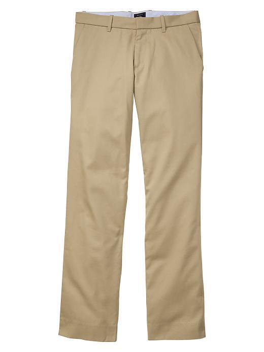 Gap Men Factory Tailored Straight Fit Khakis - Khaki