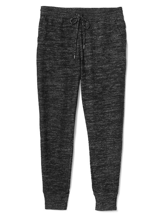 Gap Women Softspun Marled Joggers - Black