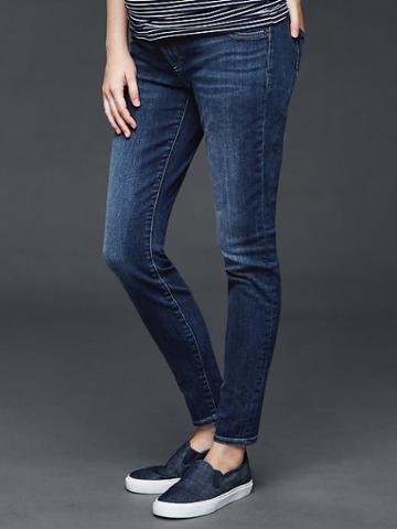 Gap 1969 Inset Panel Resolution True Skinny Jeans - Rich Indigo