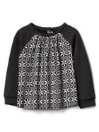 Gap Geo Floral Raglan Top - Geometric