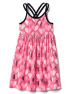 Gap Print Crisscross Strap Dress - Heart 097