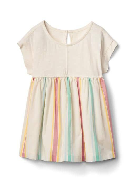Gap Print Double Layer Top - Ivory Frost