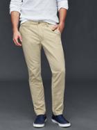 Gap Men Slub Twill Pants Skinny Fit - Iconic Khaki