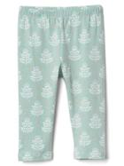 Gap Print Stretch Jersey Leggings - Fresh Water