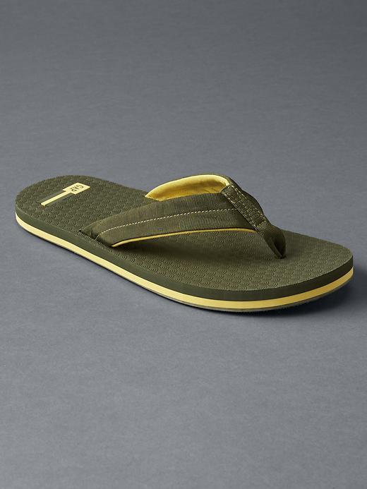 Gap Men Grosgrain Flip Flops - Algae
