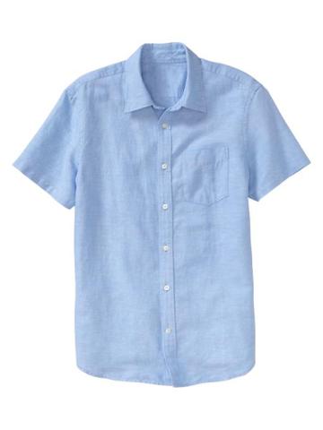 Gap Solid Linen Shirt