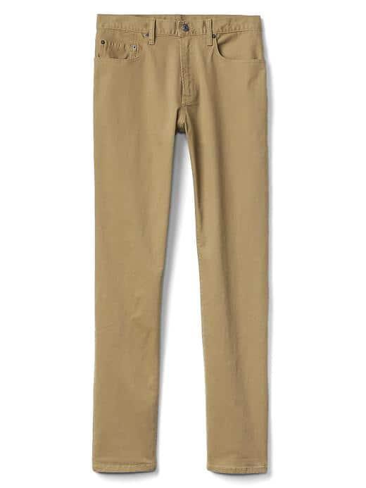 Gap Men Broken Twill Slim Fit Jeans - Khaki
