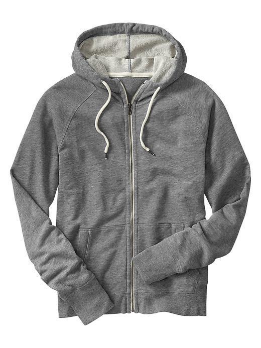 Gap Lived In Zip Hoodie - Heather Grey