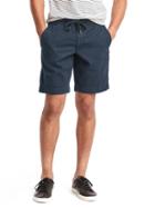Gap Men Twill Jogger Shorts - Navy