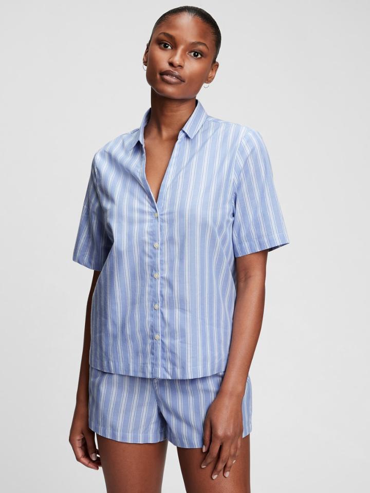 Poplin Pajama Shirt