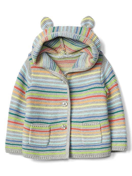 Gap Stripe Bear Garter Sweater - Multi Stripe