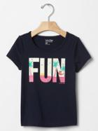 Gap Graphic Short Sleeve Tee - Blue Graphic