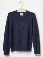 Gap Gapkids X Ed Graphic Sweater - Blue Indigo