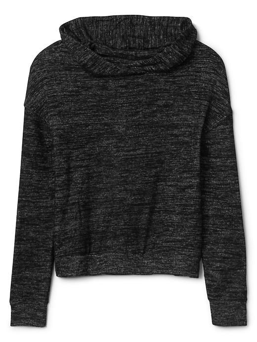 Gap Softspun Cowlneck Hoodie - Black