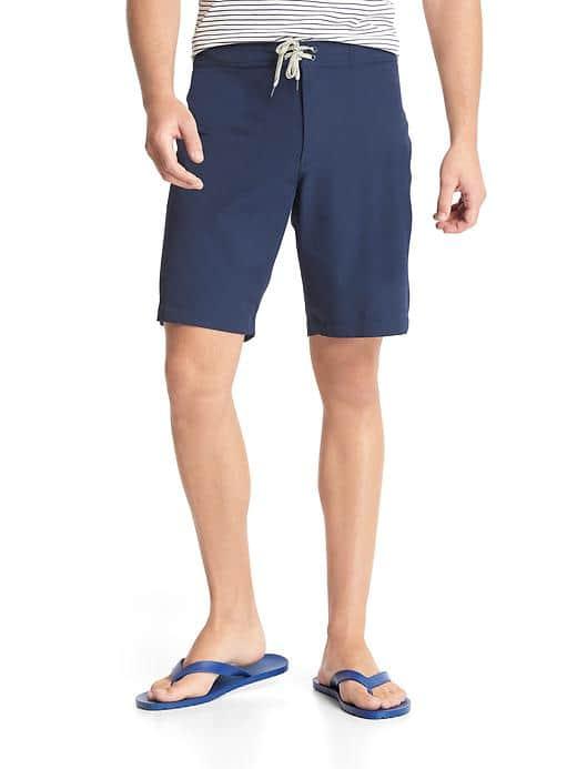 Gap Men Solid Board Shorts 9.5 - Tapestry Navy
