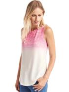 Gap Softspun Knit Ombre Tank - Pale Peach