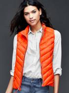 Gap Women Coldcontrol Lite Puffer Vest - Lava Orange