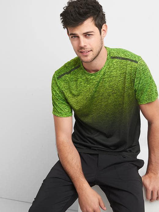 Gap Men Tech Tee - Glow Worm Neon