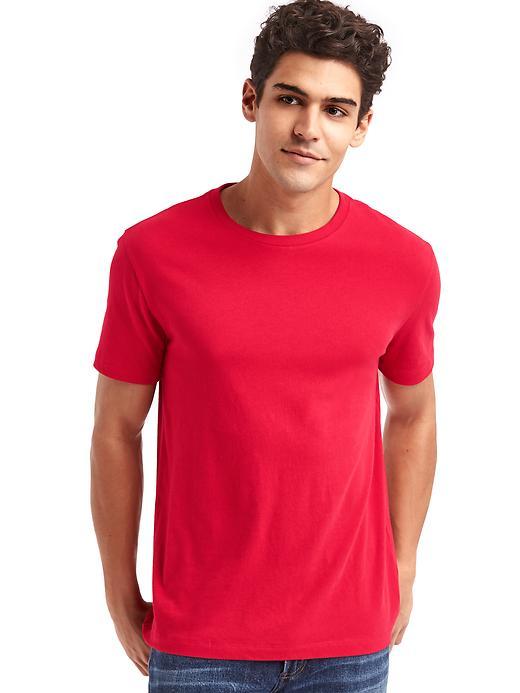 Gap Men Essential Short Sleeve Crew T Shirt - Lasalle Red
