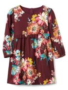 Gap Floral Ruffle Waist Dress - Flower Print