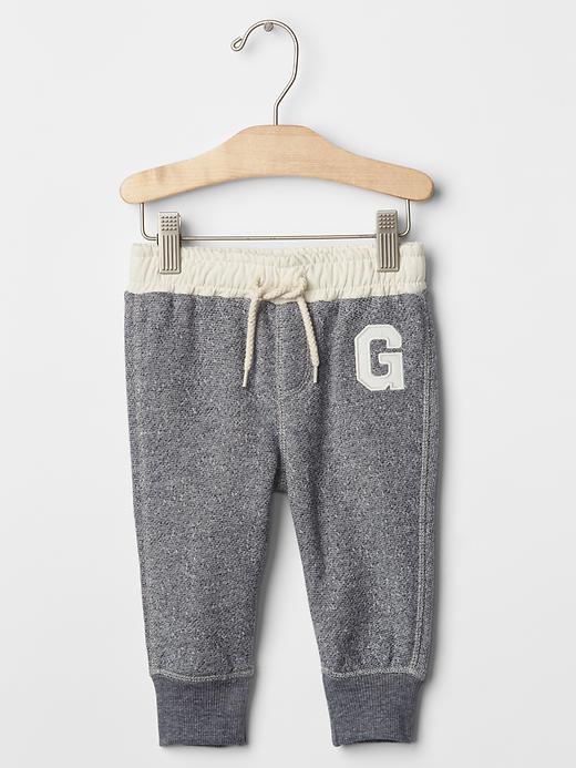 Gap Logo Marled Joggers - Navy Marl