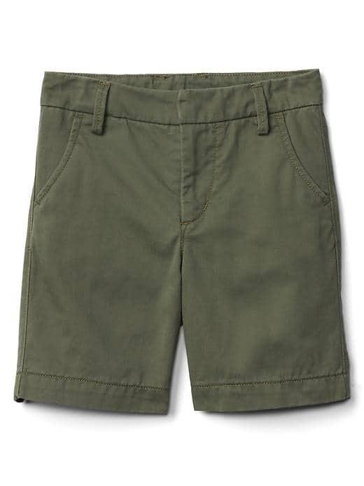 Gap Flat Front Twill Shorts - Desert Cactus