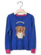 Gap Intarsia Owl Sweater - Bente Blue