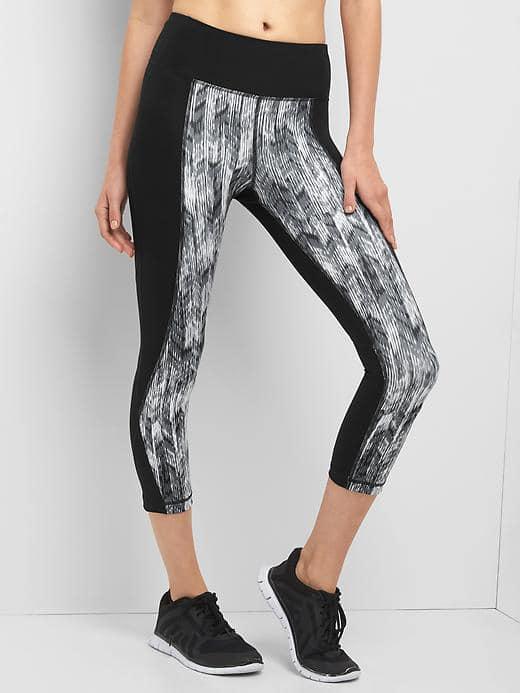 Gap Women Gfast High Rise Sculpt Compression Capris - Indigo Wave Grey