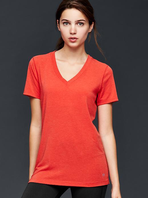 Gap Gapfit Breathe V Neck Tee - Holly Berry